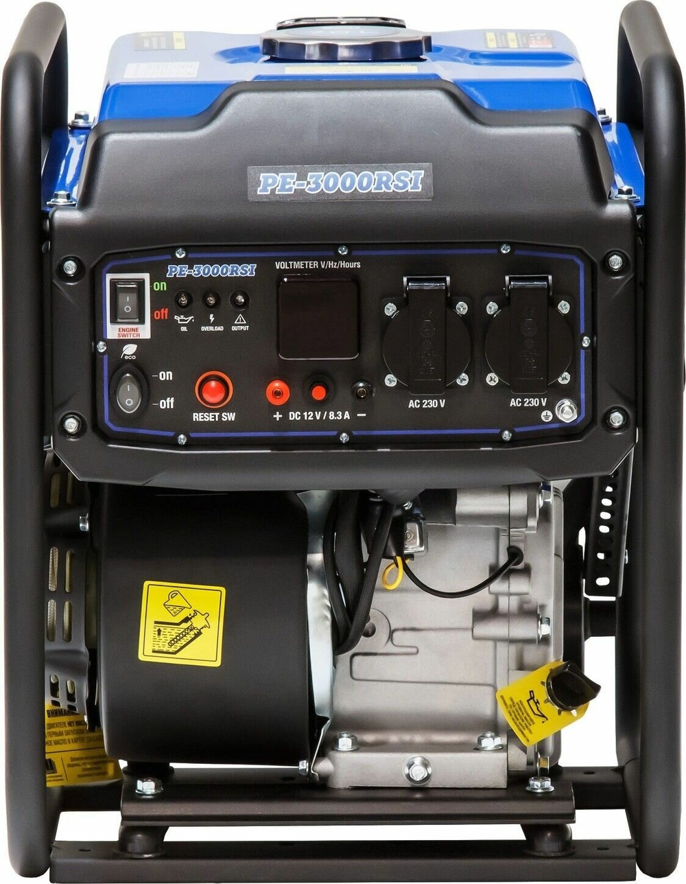 Генератор бензиновый инверторный ECO PE-3000RSI max мощность 3.0 кВт,220 В,7 л,28 кг (EC-1561-7)