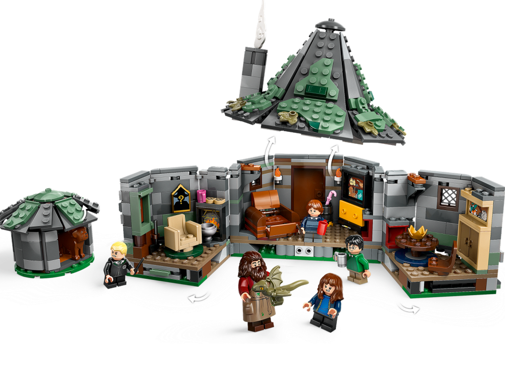 LEGO Harry Potter 76428 «Хижина Хагрида: неожиданный визит» — волшебная сцена