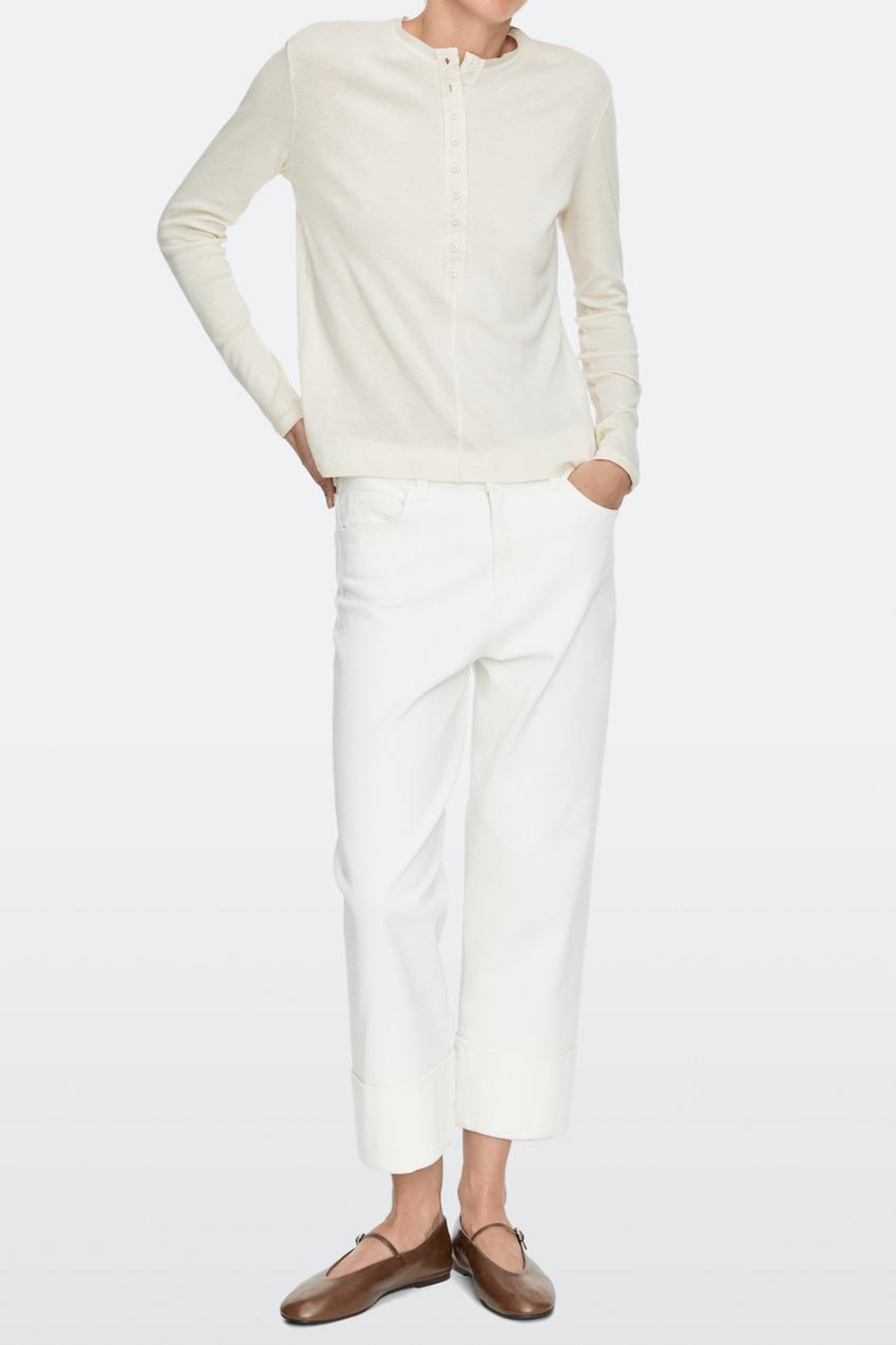 Massimo Dutti Балетки из мягкой кожи, коричневый