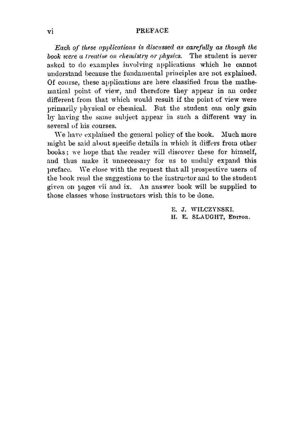 College Algebra: With Applications | Ernest Julius Wilczynski