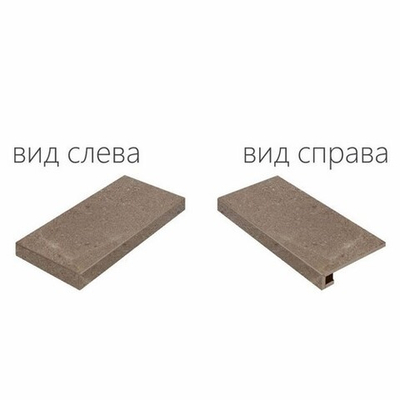 Ступень Contempora Burn Scalino Ang.Sx (Угловая Левая) Nat 60x33