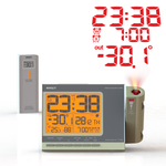 Проекционные часы c радиодатчиком RST meteo projection Q768, шампань