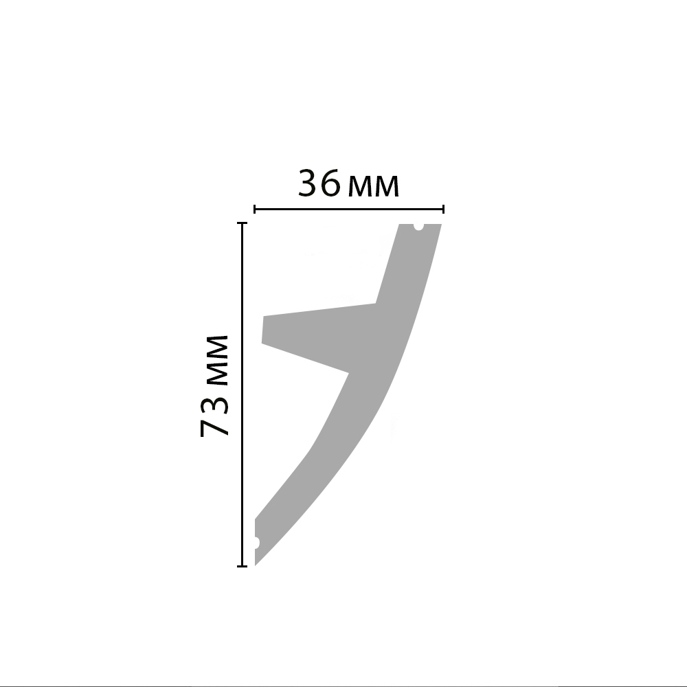 Карниз потолочный D502