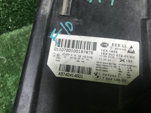 Битая Фара левая BMW 5er F10, F11 (2013-2017) LED