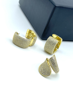 Кольцо Wave в позолоте