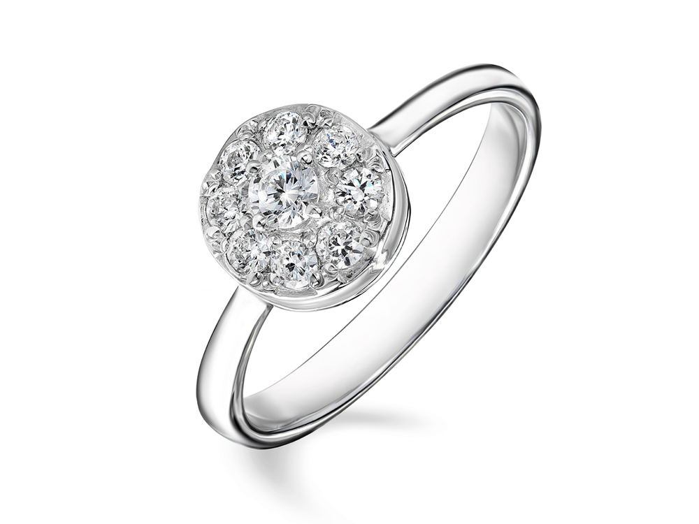 Помолвочное кольцо с бриллиантами