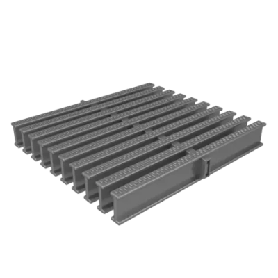 Переливная решетка ACON 245x34 мм цвет нержавеющая сталь