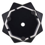 Горшок цветочный rhombus, 12,5 см, матовый черный