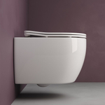 Комплект подвесной безободковый унитаз Ceramica Nova Play Rimless CN3001 37 x 49 x 34 см с сиденьем Soft Close + инсталляция Geberit Duofix Sigma Plattenbau 111.362.00.5