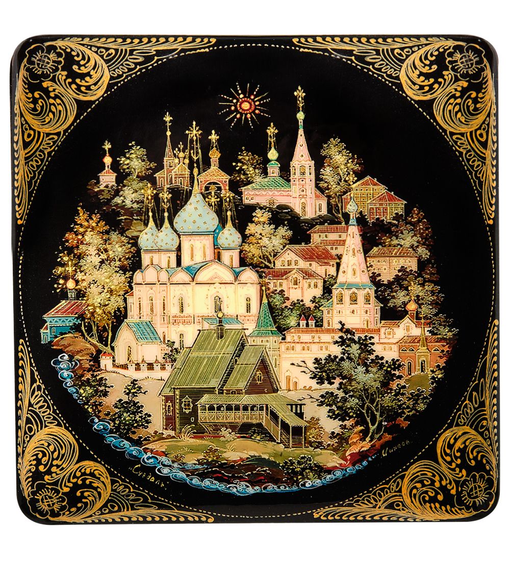 ШК-19/31 Шкатулка в технике декупаж «Суздаль» (16х16х4,5)