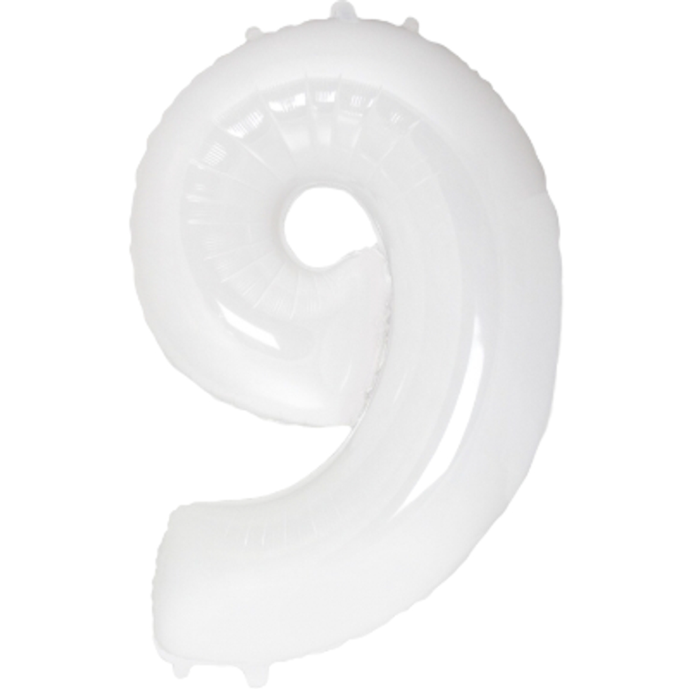 Цифра «9» белая