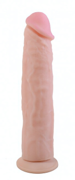 Длинный фаллос на присоске Android VI 8.9'' (Цвет: телесный)