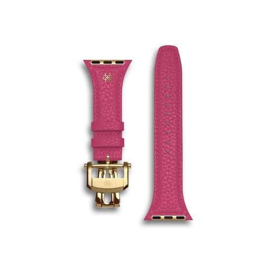 Ремешок для Apple Watch - Зернистая кожа - Розовый