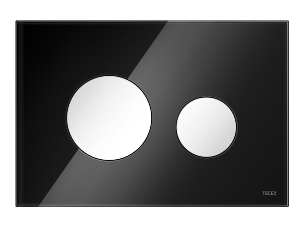 Панель смыва унитаза TECEloop для системы двойного смыва, цвет черный