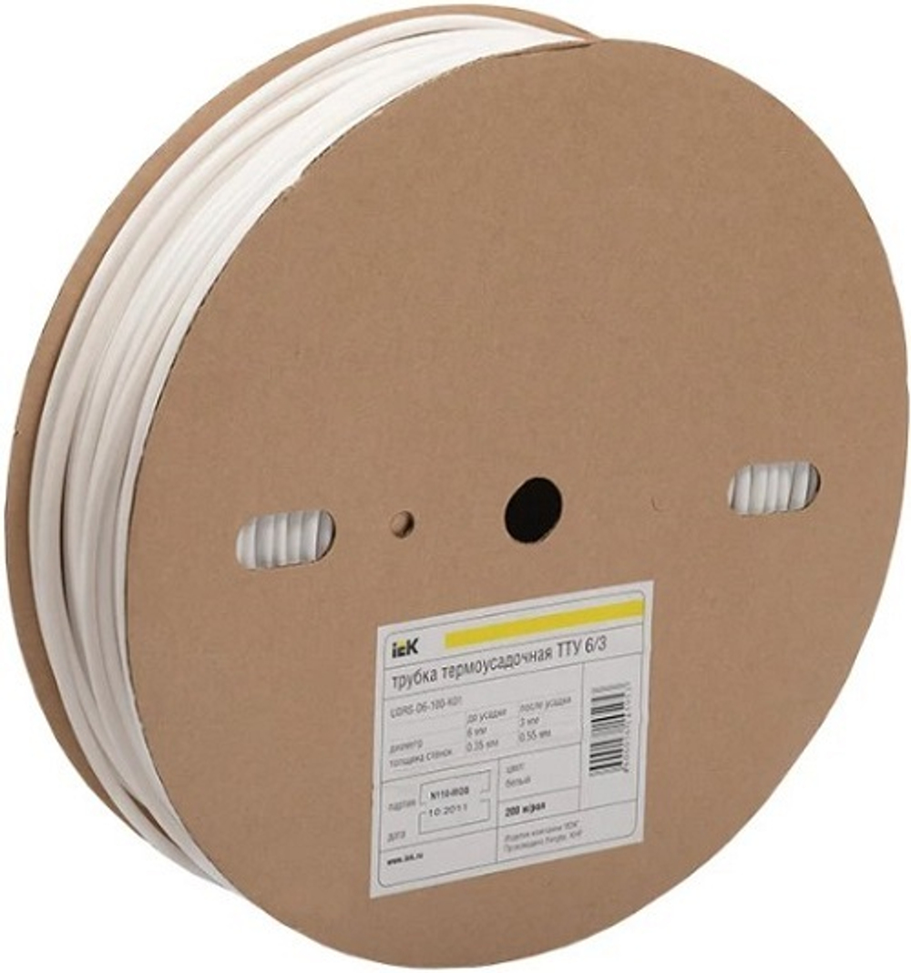 Трубка термоусадочная IEK UDRS-D40-50-K06