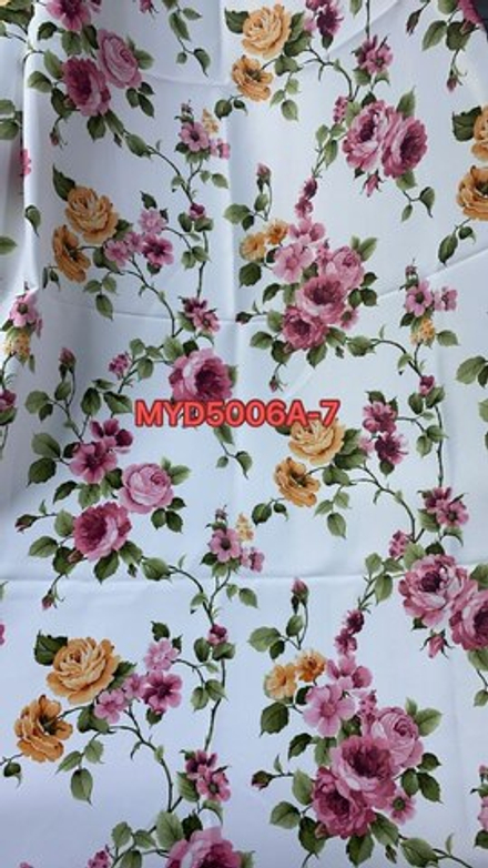Портьерная ткань blackout атлас с цветами арт MYD5006A col 7 (высота 280 см, Турция)