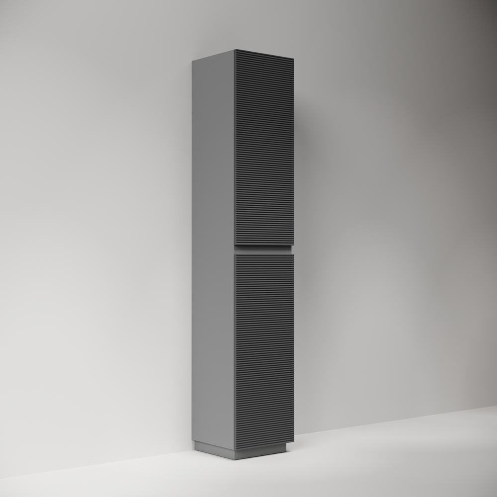 Шкаф-пенал напольный Sancos Folk Floor, 350х350х1880 мм, цвет Grey soft, арт. PFL35FGS