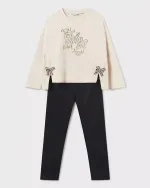 толстовка с кожаными леггинсами