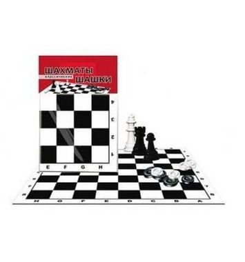 Рыжий Кот/наст.игра/03. Шахматы и шашки классические в пакете + поле/ин-0159