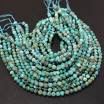 Бирюза натуральная ювелирная огранка 3мм 5мм