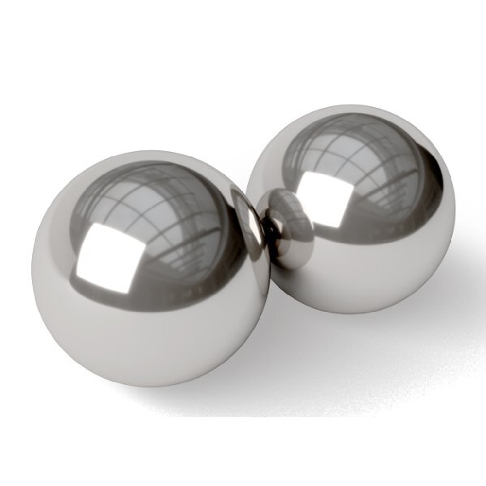 Серебристые вагинальные шарики Stainless Steel Kegel Balls (Цвет: серебристый)