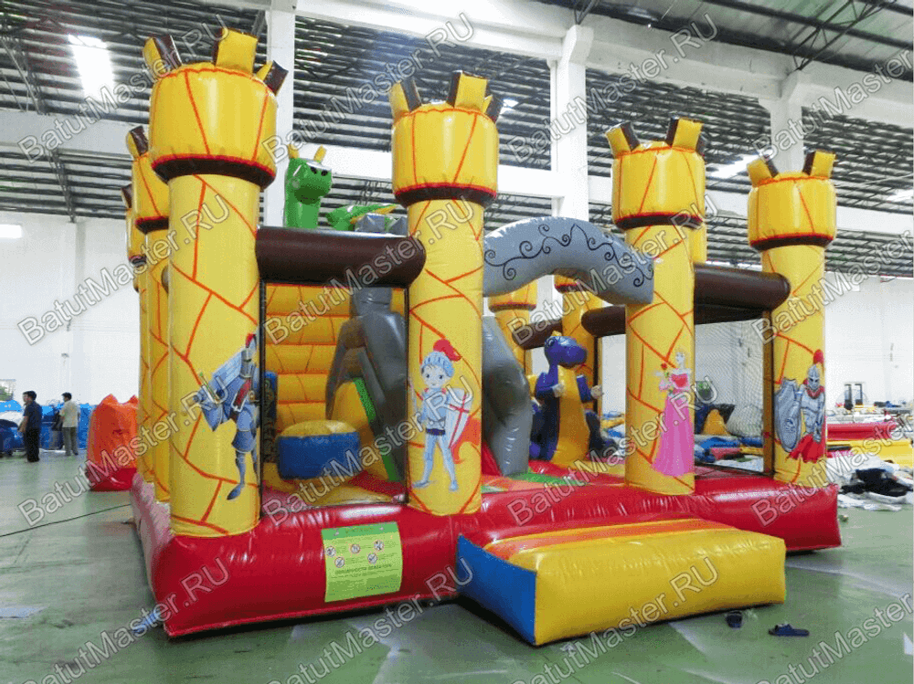 Коммерческий надувной батут "Замок дракона"