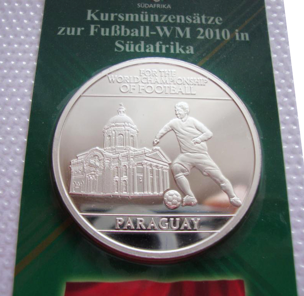 Набор монет Парагвай 1992-1998 гг. Чемпионат мира по футболу в ЮАР. 2010 г.