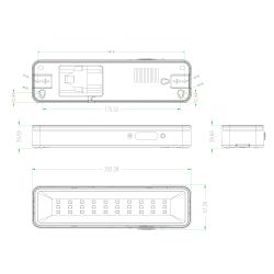 Аварийный светильник светодиодный ЭРА DBA-105-0-20 постоянный/непостоянный 30LED 5ч IP20