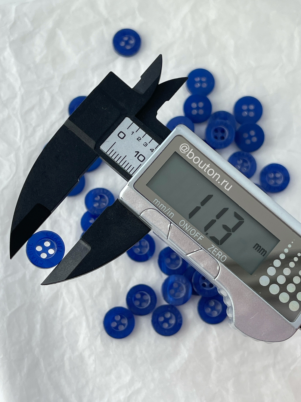 Пуговицы Шан. ярко синий перламутр