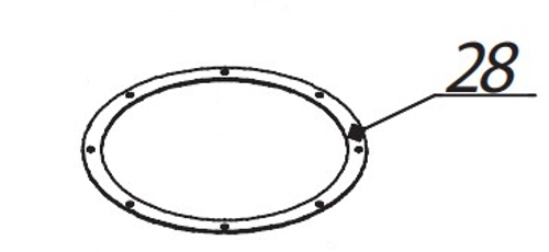 Прокладка фланцевая для contracor cab-135, артикул 88500010