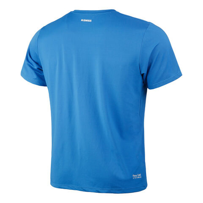 Мужское теннисное поло K-Swiss Core Team Stripe Crew T-Shirt Men - Blue, Multicoloured