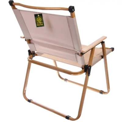 Кресло складное с подлокотниками до 100 кг SJ-0032, 55*53*78 см, цвет: бежевый, ТуристМастер