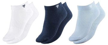 Теннисные носки Tecnifibre Low Cut 3P - white/marine/glacier