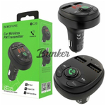 MP3 FM Modulator Borofone BC26, 2USB 2,1А, Bluetooth-гарнитура, черный
