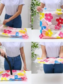 Вакуумный пакет для хранения вещей Доляна, 30×40 см, цветной, с рисунком