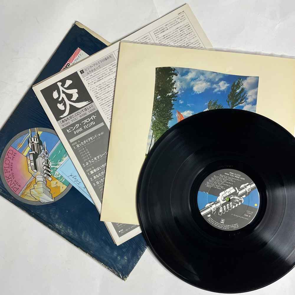 Винтажная виниловая пластинка LP Pink Floyd Wish You Were Here (Japan 1975) (Shrink, Sticker) (SOPO 100)