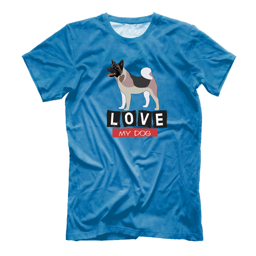 Футболка "Люблю свою Акиту"