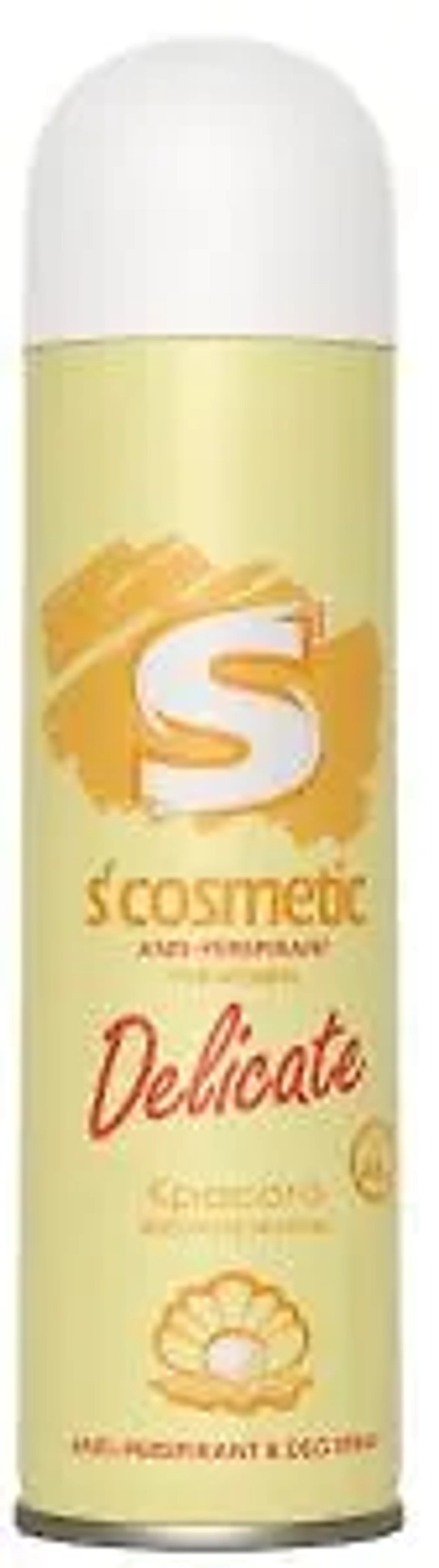 S'COSMETIC Дезодорант-антиперспирант 145мл (женский) "Delicate" (Красота жемчужины)