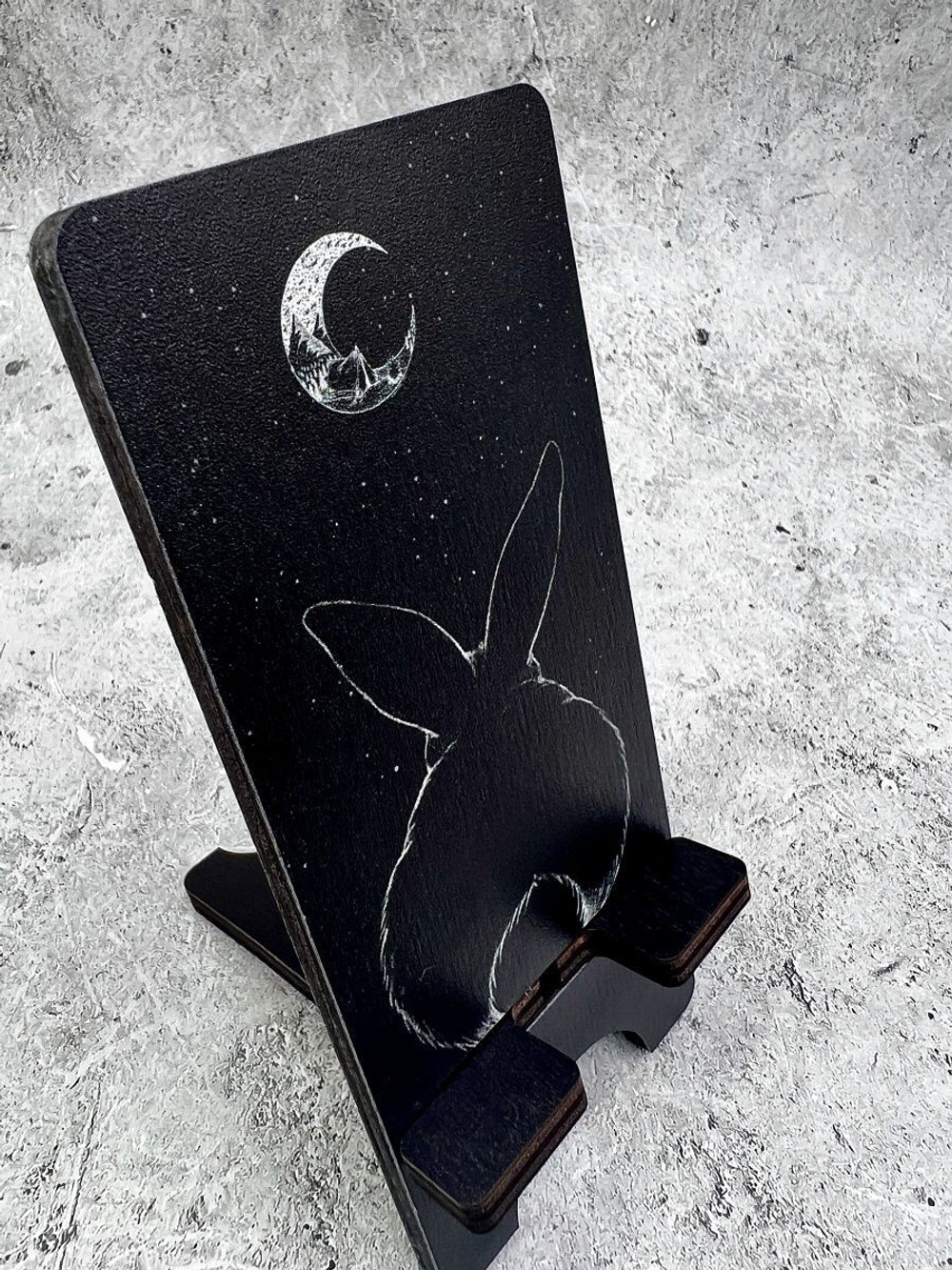 Подставка для телефона деревянная