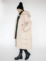 Купить Пуховик ko-ko-ko зимний женский бежевый Пуховик ko-ko-ko зимний женский бежевый