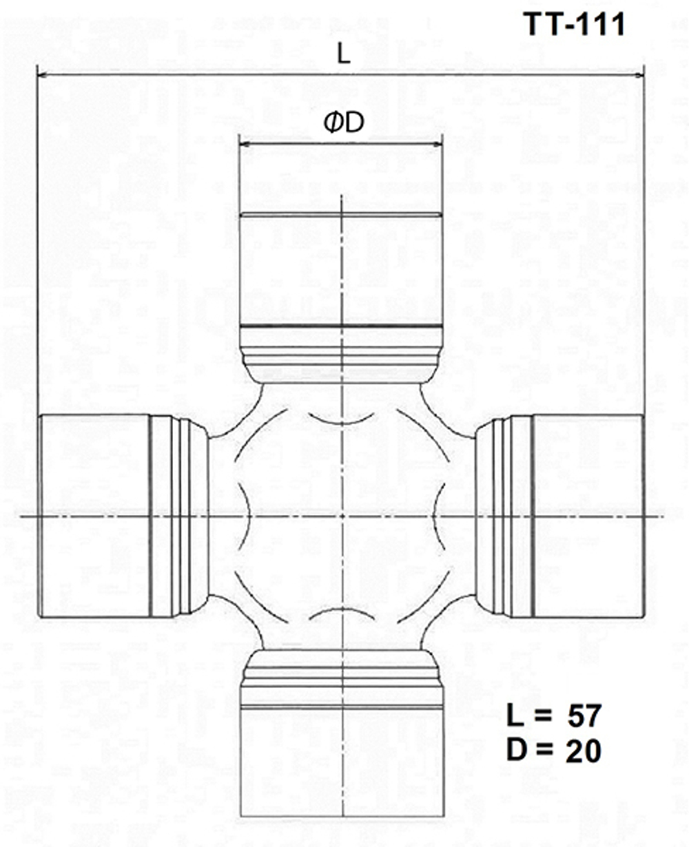 Крестовина карданного вала TOYO TT111