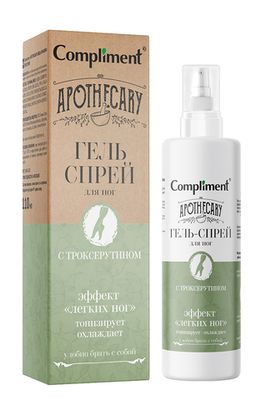 Compliment Apothecary Гель-спрей для ног, 110мл