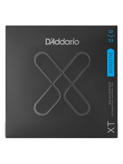Струны для акустической гитары 12-53 D'ADDARIO XTABR1253