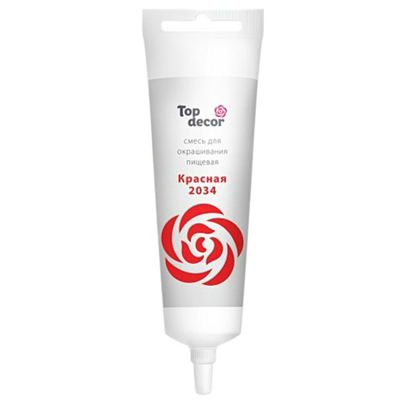 Краситель пищевой Красный «Top decor» гелевый 100 гр