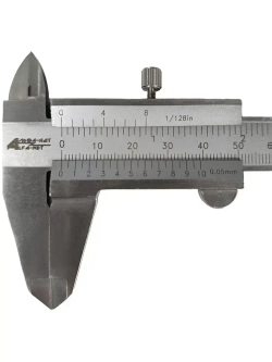 Штангенциркуль металлический ШЦ-1-125-0,05 АЛЬФА-НДТ с калибровкой, в кейсе, 125мм