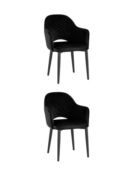 Стул Венера диамант NEW, велюр черный NP (набор 2 шт)