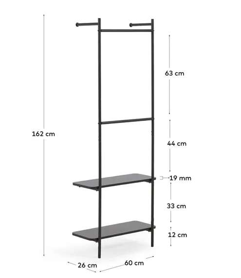 Напольная вешалка с полками Galatia | La Forma | Испания | Купить в Hallberg.ru
