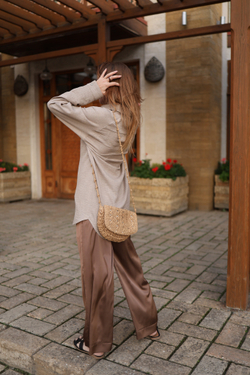 Рубашка реглан "Коричневый мусс"