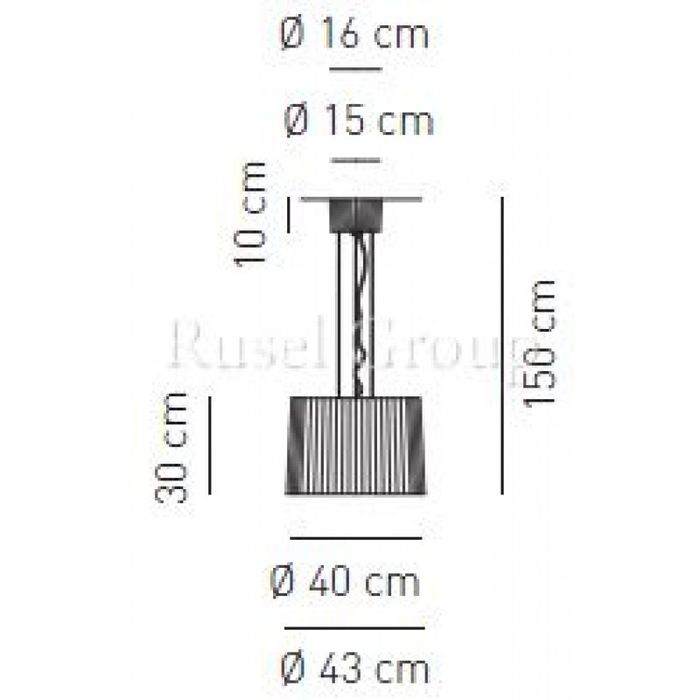 Подвесной светильник Axo Light OBI SP 43