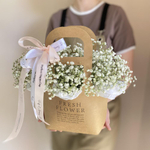 Композиция из 5 белых гипсофил